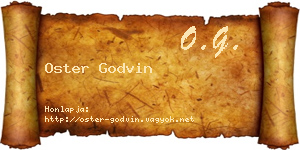 Oster Godvin névjegykártya